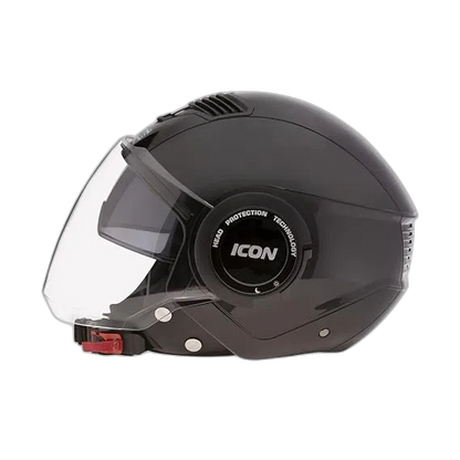 STUDDS Icon Black Half Face Helmet