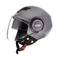 STUDDS Icon Gun Grey Half Face Helmet