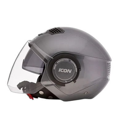 STUDDS Icon Gun Grey Half Face Helmet