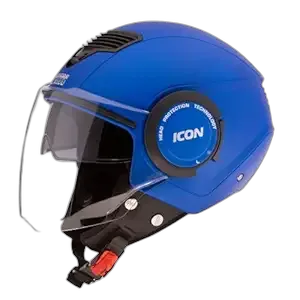 STUDDS Icon Matt Blue Half Face Helmet