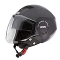 STUDDS Icon Matt Gun Grey Half Face Helmet