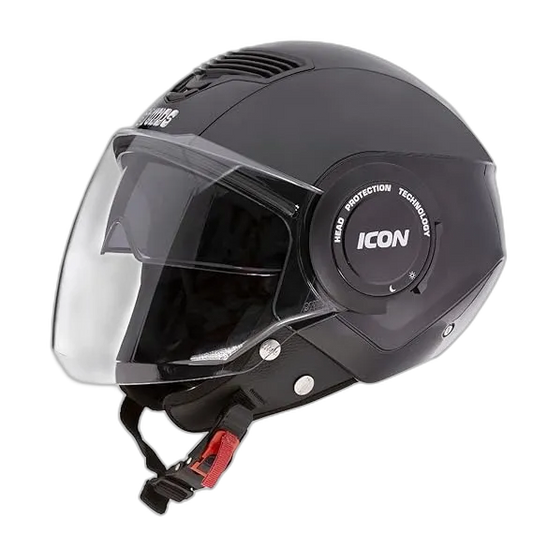 STUDDS Icon Matt Gun Grey Half Face Helmet