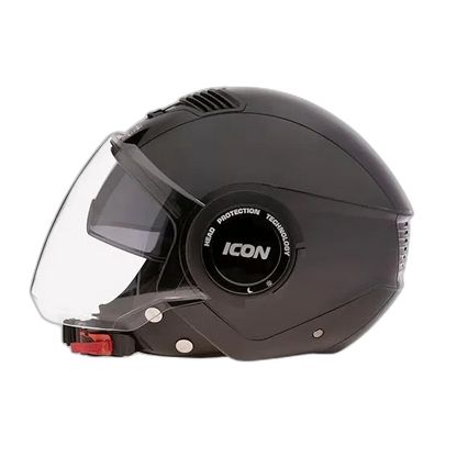 STUDDS Icon Matt Gun Grey Half Face Helmet