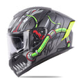 STEELBIRD Ign 4 Hyena Glossy Gray Steel Bird Full Face Helmet