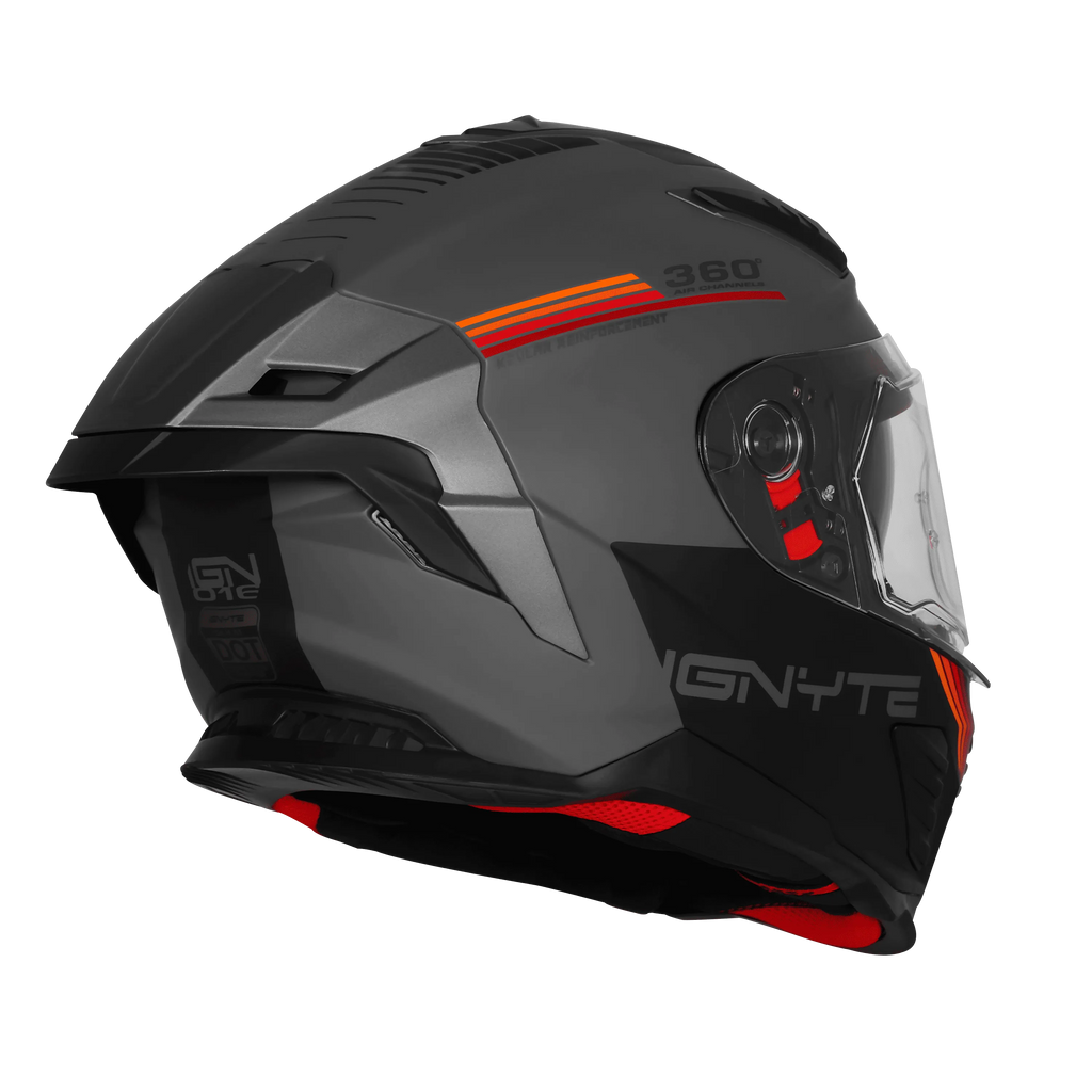 Ignyte Ign 16 Quantumm Dark Gray Arthracite Full Face Helmet