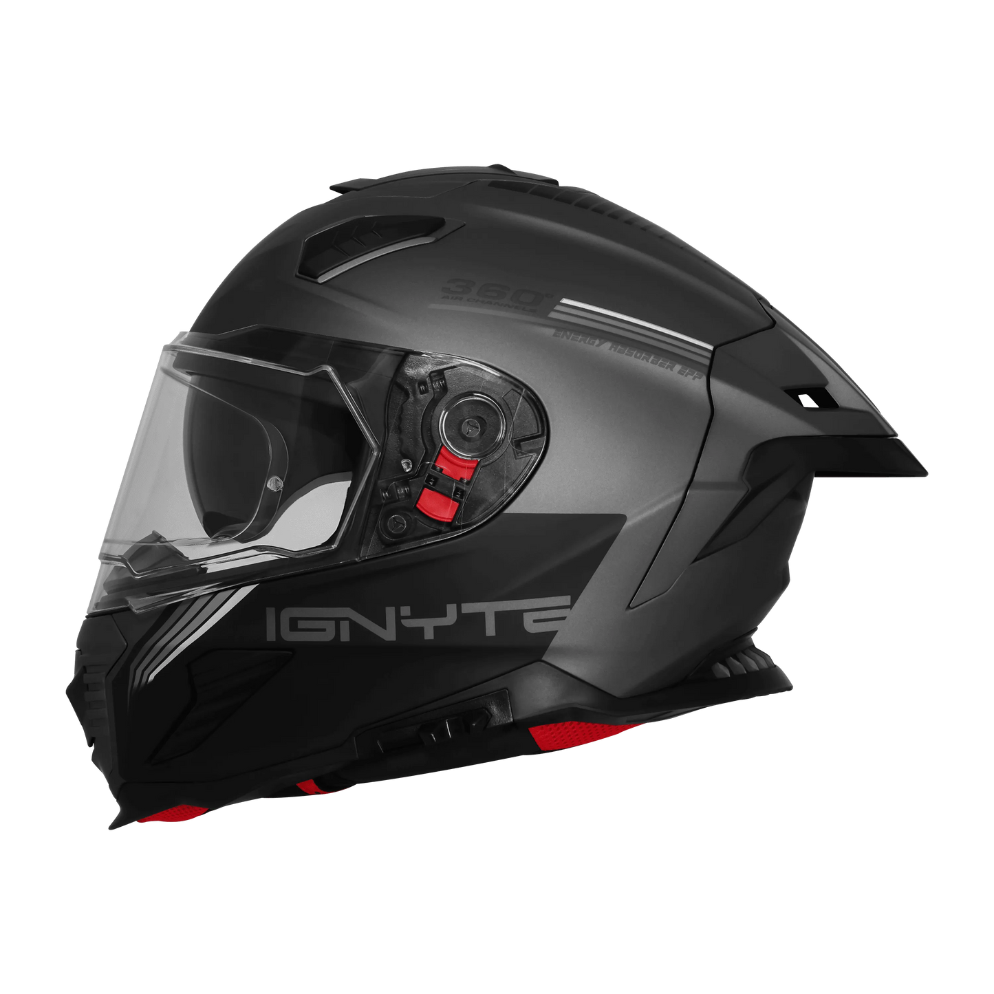 Ignyte Ign 16 Quantumm Gray White Gray Full Face Helmet