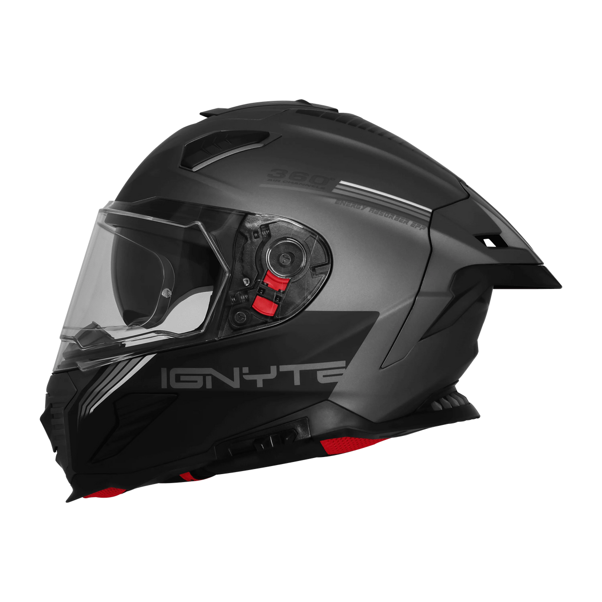 Ignyte Ign 16 Quantumm Grey White Grey Full Face Helmet