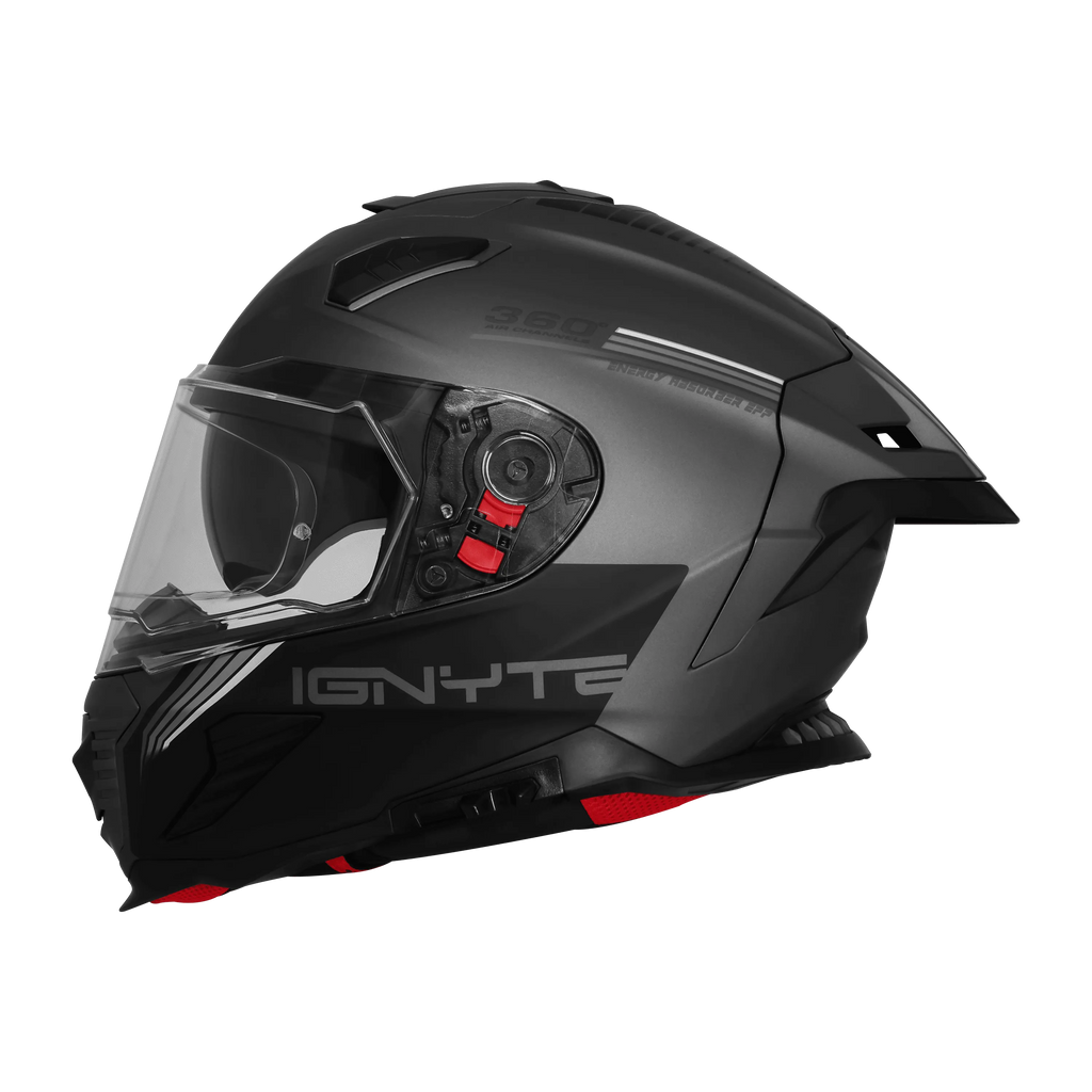 Ignyte Ign 16 Quantumm Grey White Grey Full Face Helmet