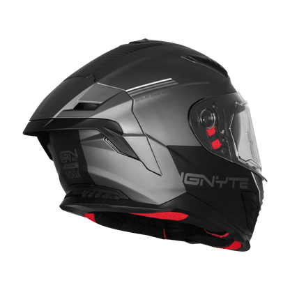 Ignyte Ign 16 Quantumm Gray White Gray Full Face Helmet