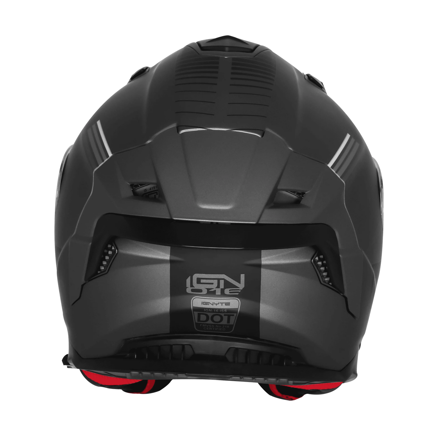 Ignyte Ign 16 Quantumm Gray White Gray Full Face Helmet