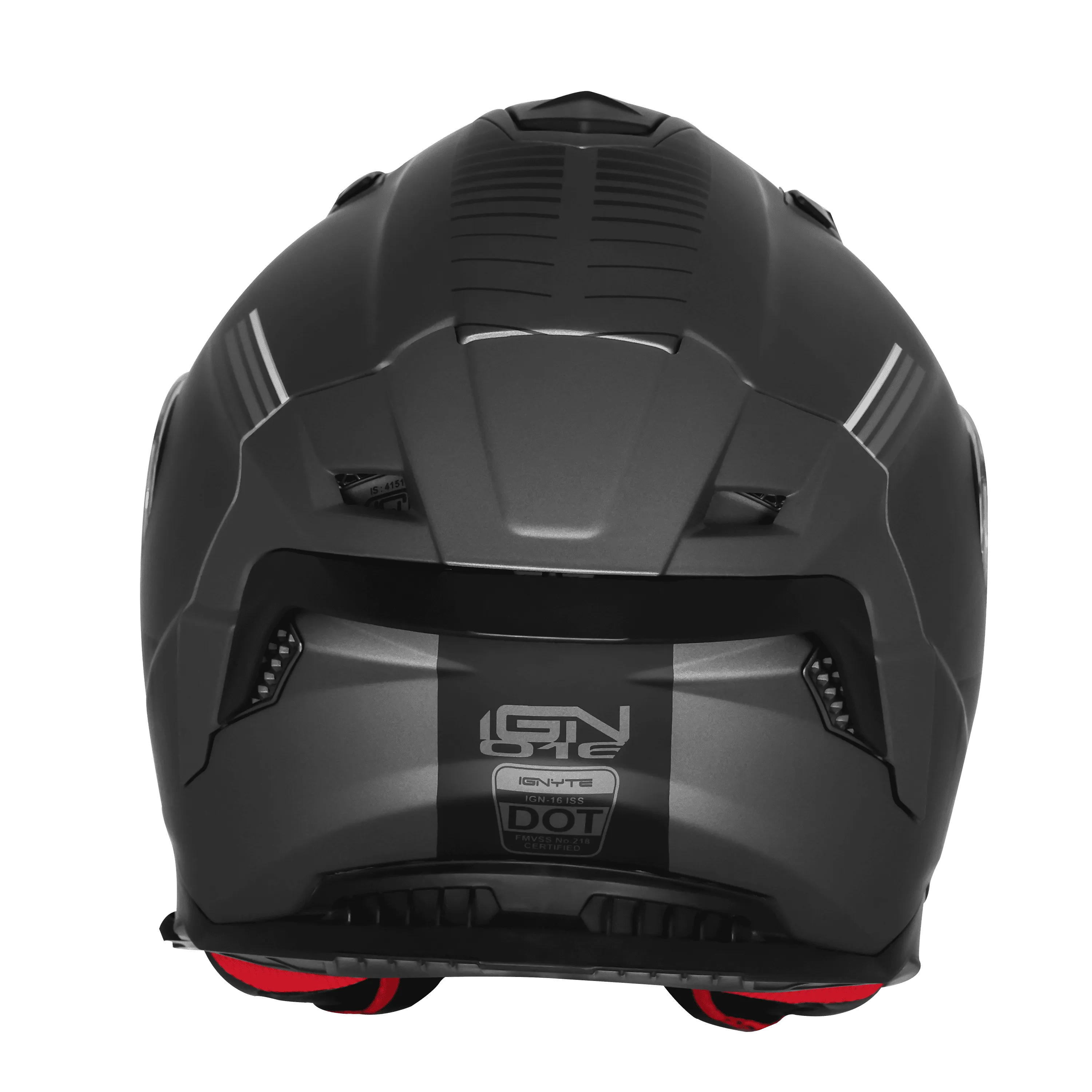 Ignyte Ign 16 Quantumm Gray White Gray Full Face Helmet