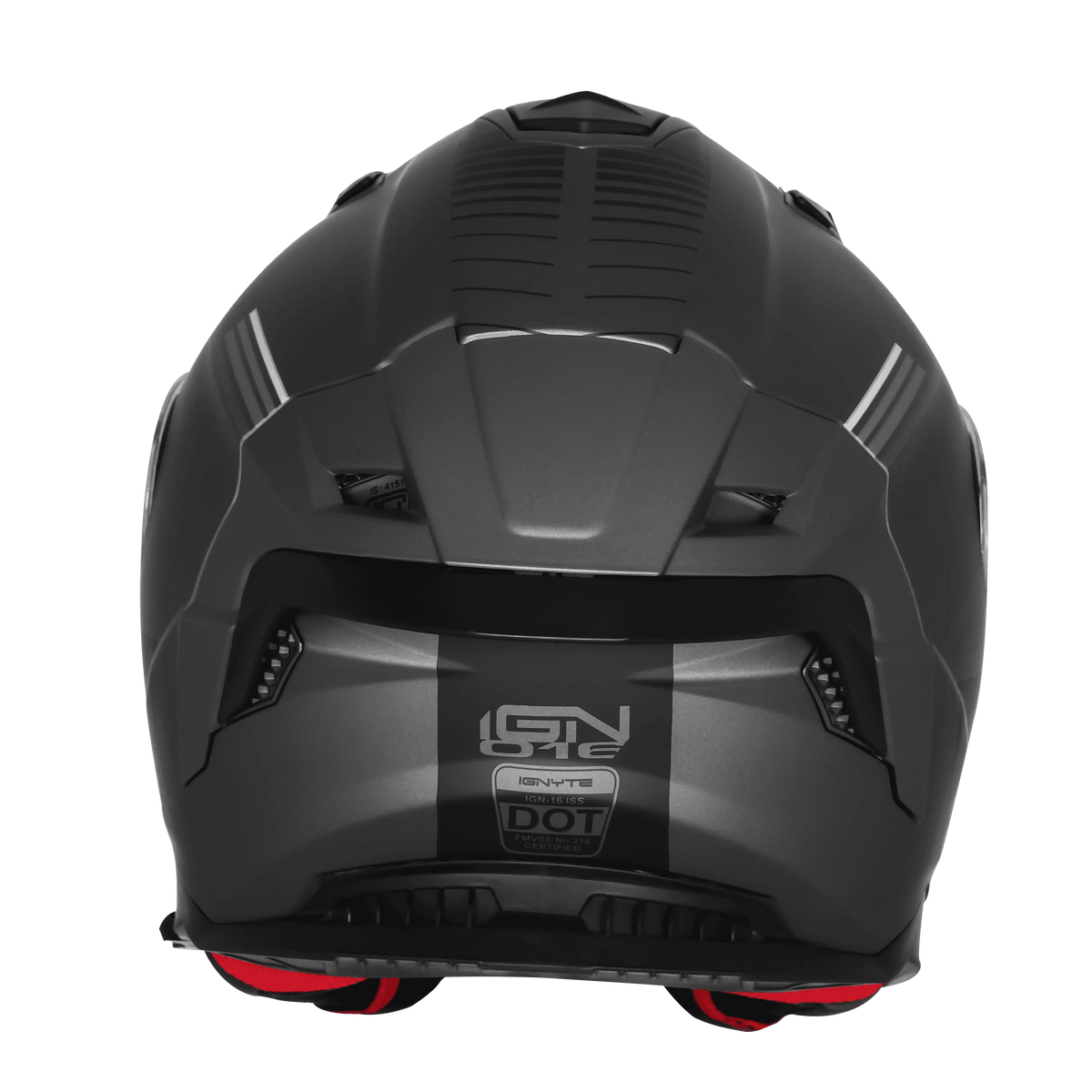 Ignyte Ign 16 Quantumm Grey White Grey Full Face Helmet