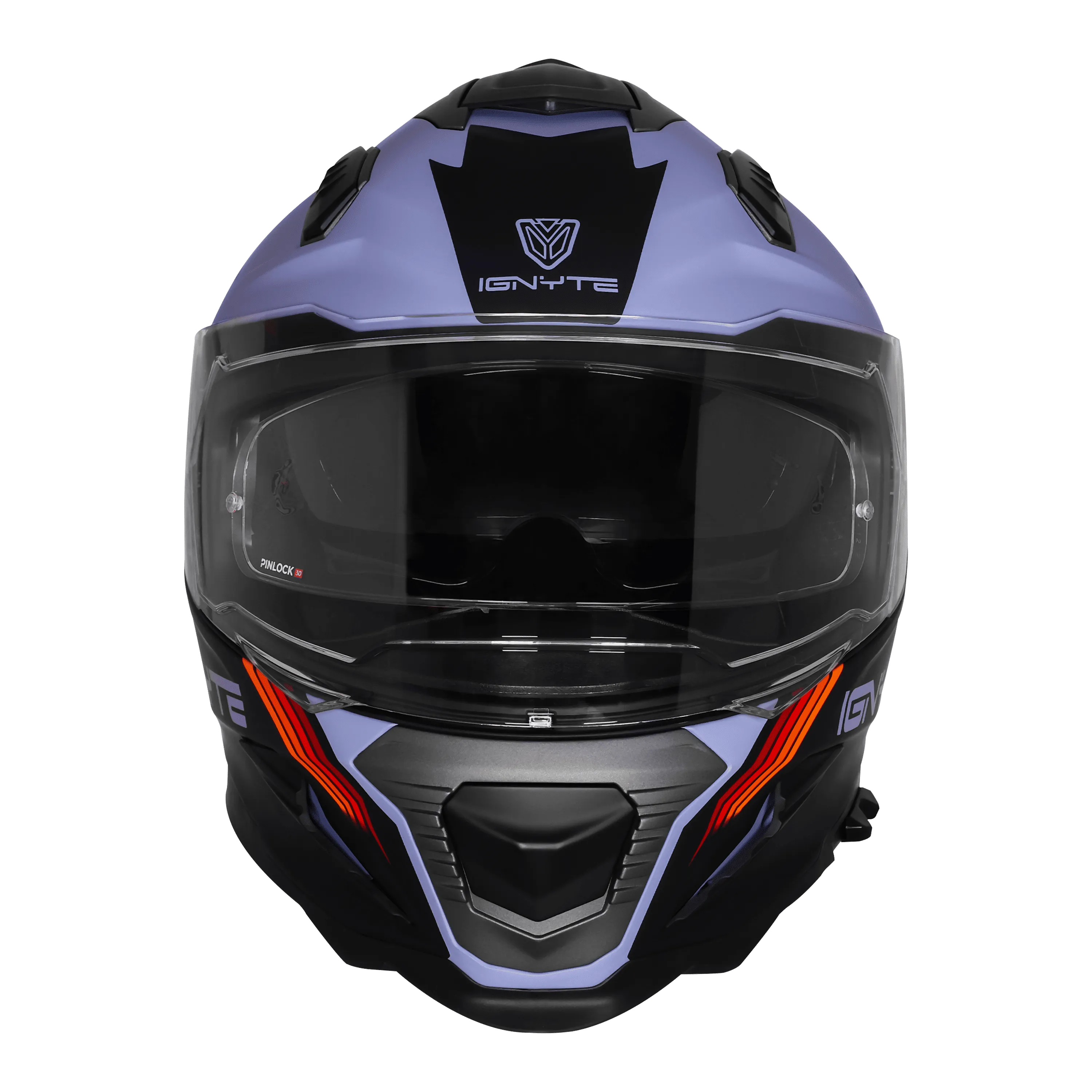 Ignyte Ign 16 Quantumm Metal Blue Red Orange Full Face Helmet