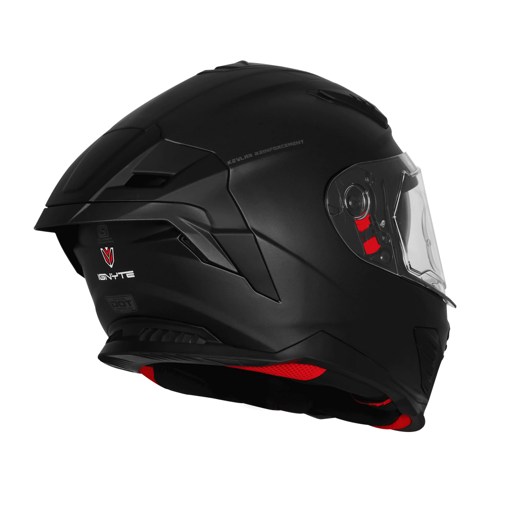 Ignyte Ign 16 Solid Black Full Face Helmet