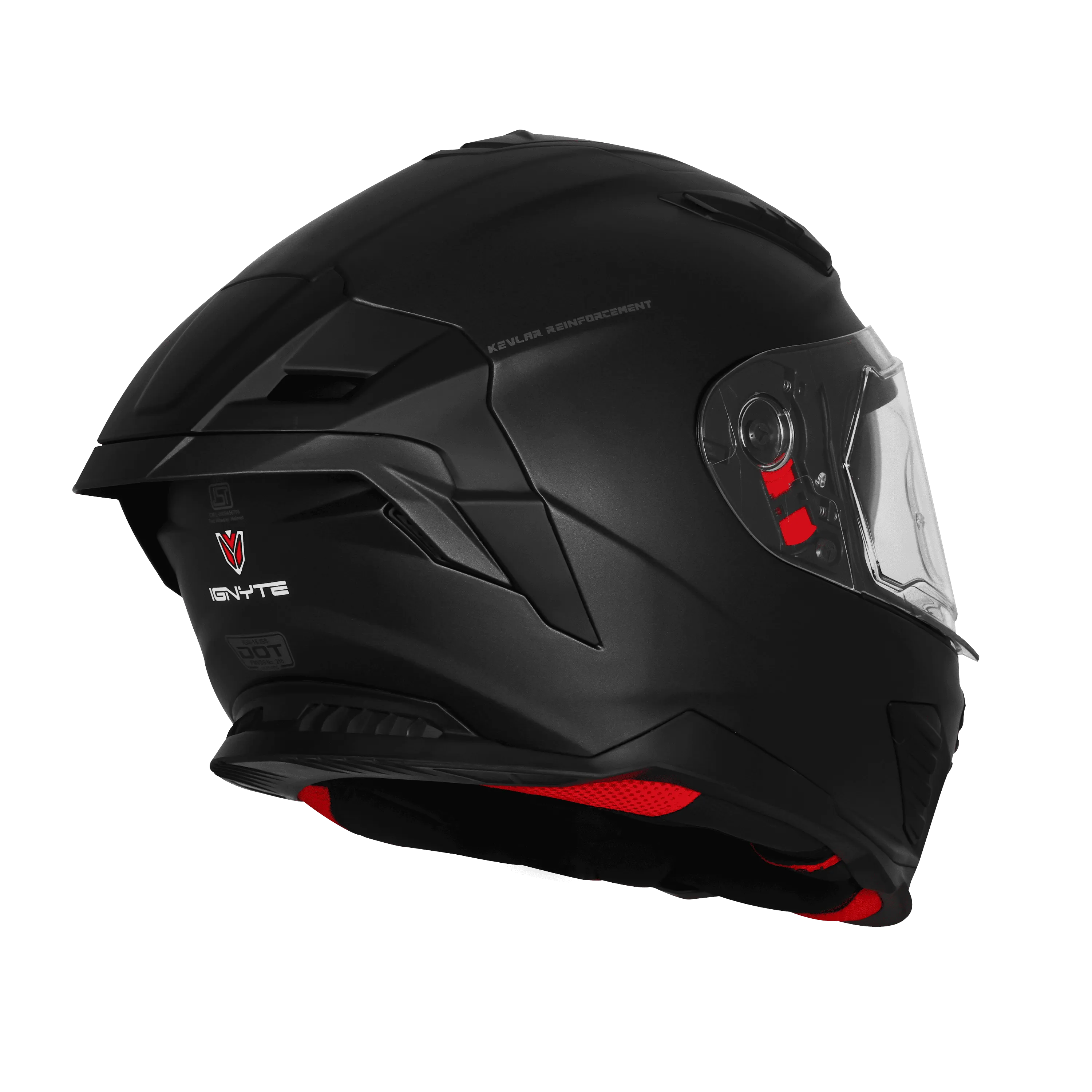 Ignyte Ign 16 Solid Black Full Face Helmet