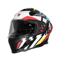 Ignyte Ign 16 Steady Black White Blue Full Face Helmet