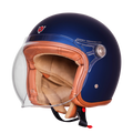 Ignyte Ign 58 Armada Blue Light Orange Half Face Helmet