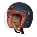 Ignyte Ign 58 Dull Slate Light Orange Half Face Helmet