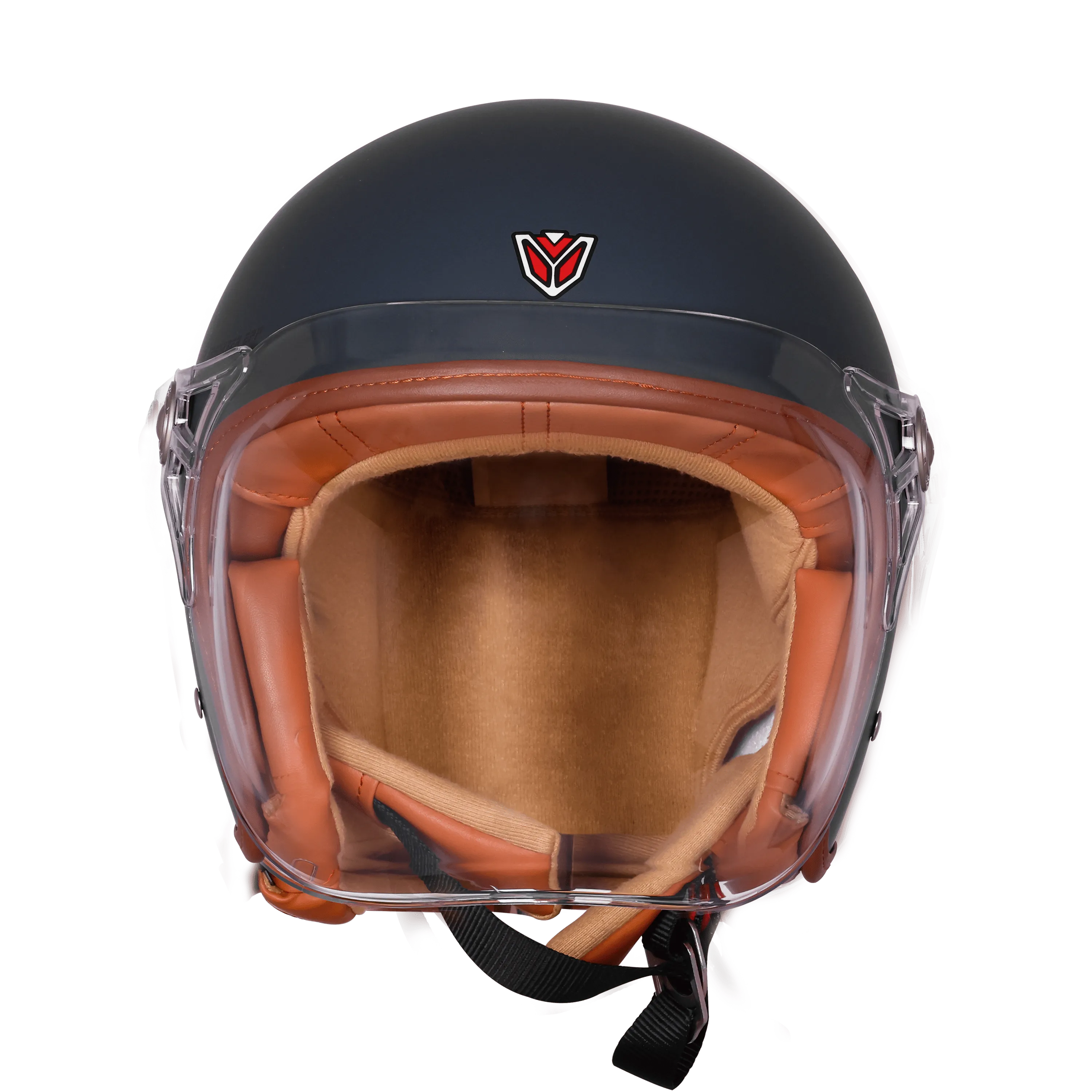 Ignyte Ign 58 Dull Slate Light Orange Half Face Helmet