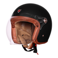 Ignyte Ign 58 Matt Black Light Orange Half Face Helmet