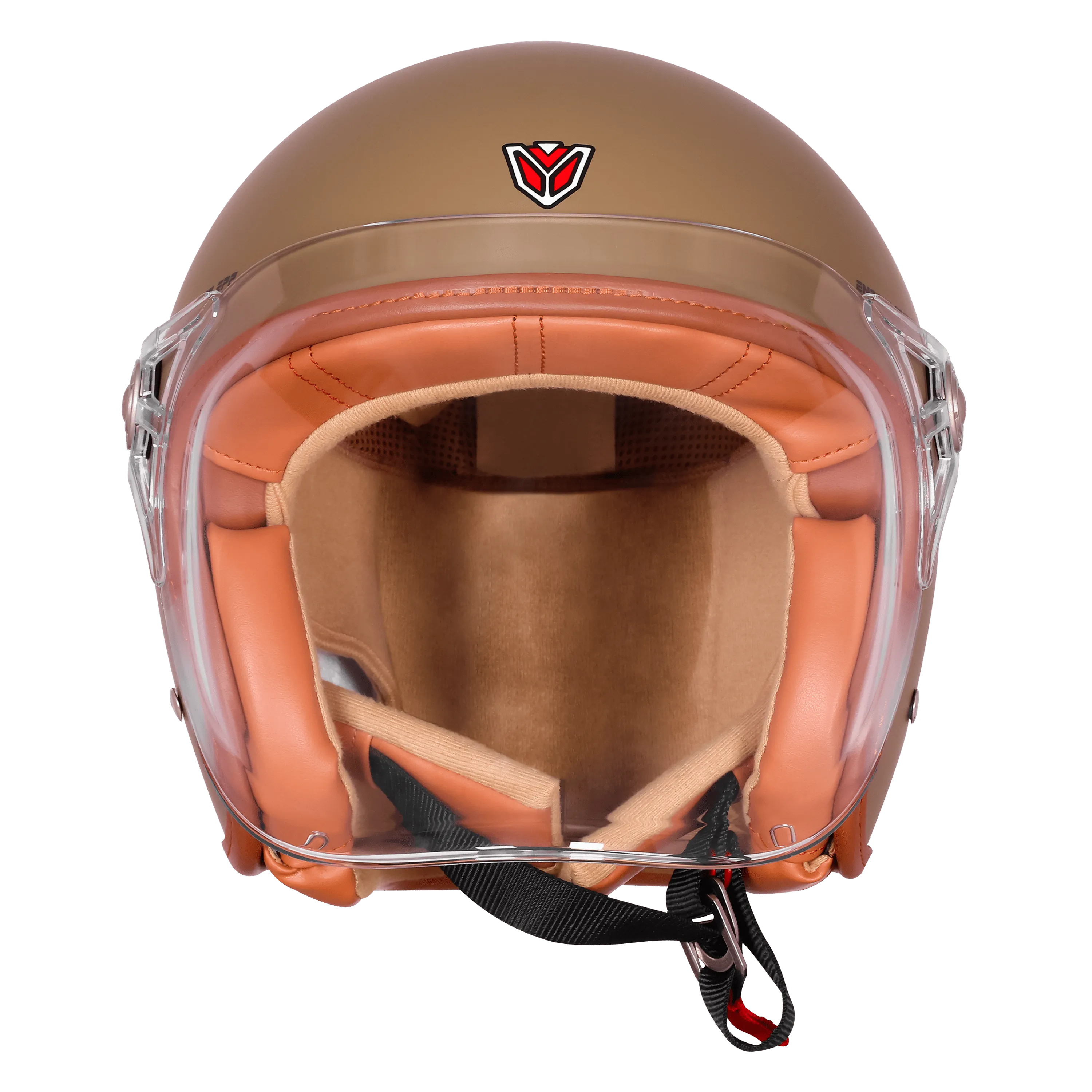 Ignyte Ign 58 Matt Desert Storm Light Orange Half Face Helmet
