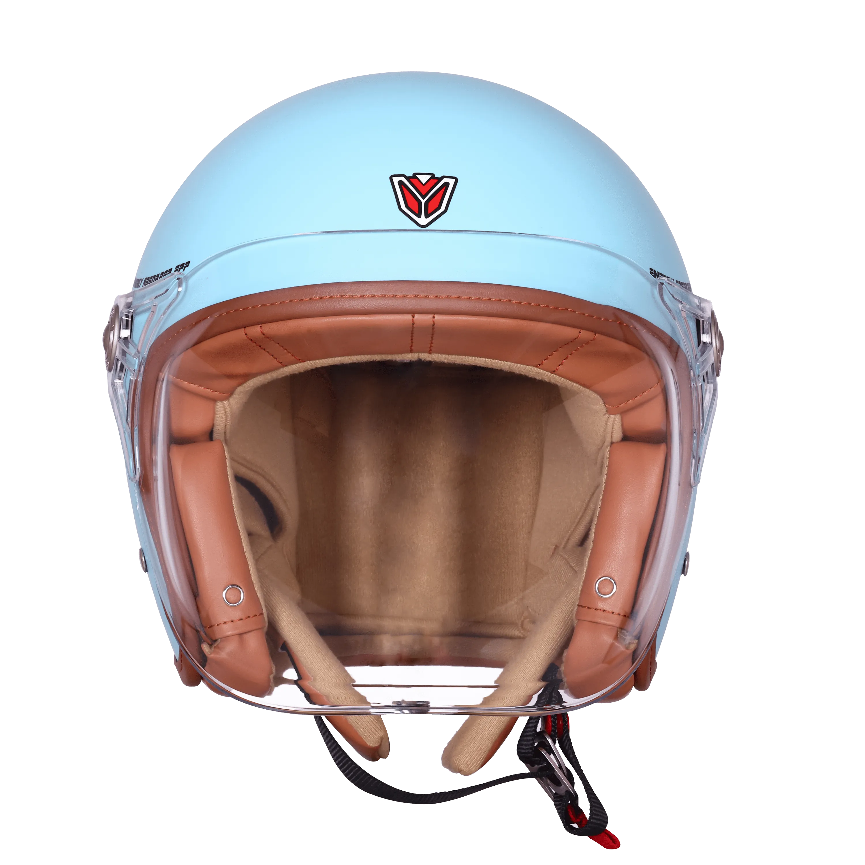 Ignyte Ign 58 Redditch Blue Light Orange Half Face Helmet