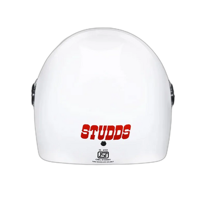 STUDDS Jade White Full Face Helmet