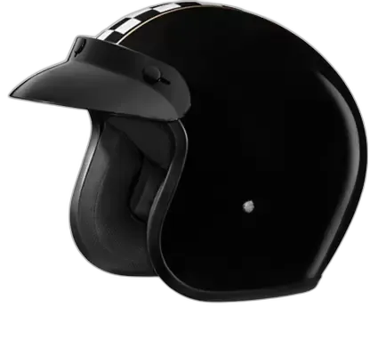 STUDDS Jet Star Classic D2 Cafe Racer Half Face Helmet