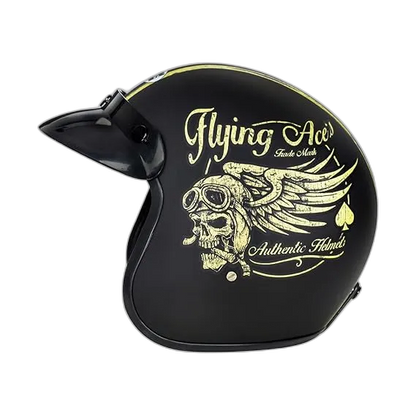 STUDDS Jet Star D5 Matt Black Half Face Helmet