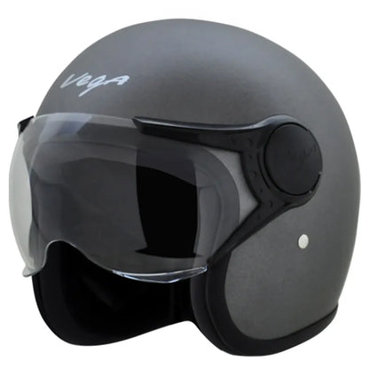 VEGA Jet Dull Anthracite Half Face Helmet