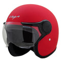 VEGA Jet Red Half Face Helmet