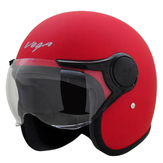 VEGA Jet Red Half Face Helmet