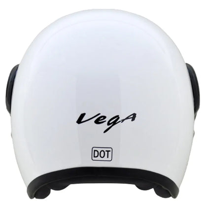 VEGA Jet White Half Face Helmet