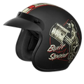 STUDDS Jetstar Classic D8 Built For Speed Matt Black Half Face Helmet