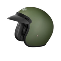 STUDDS Jetstar Classic Military Green Half Face Helmet