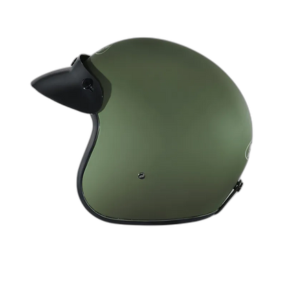 STUDDS Jetstar Classic Military Green Half Face Helmet