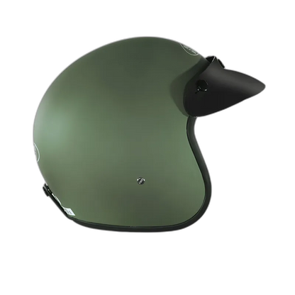 STUDDS Jetstar Classic Military Green Half Face Helmet