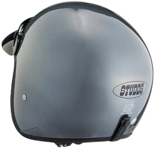 STUDDS Jetstar Classic Gun Grey Half Face Helmet