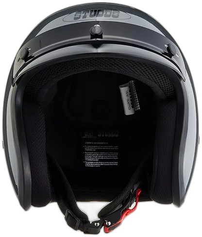 STUDDS Jetstar Classic Gun Grey Half Face Helmet