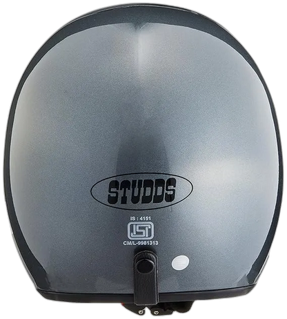 STUDDS Jetstar Classic Gun Grey Half Face Helmet