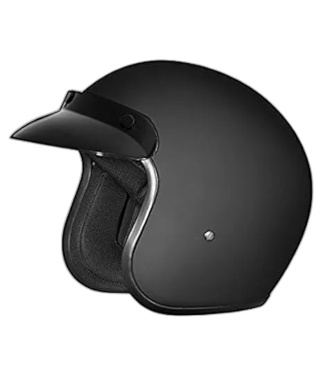 STUDDS Jetstar Classic Matt Black Half Face Helmet