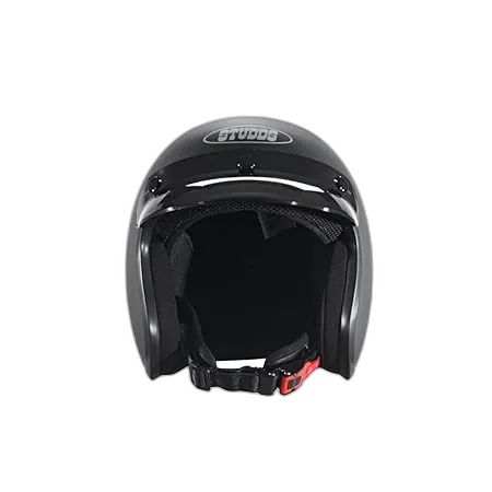 STUDDS Jetstar Classic Matt Black Half Face Helmet