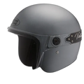 STUDDS Jetstar Vintage Gun Grey Half Face Helmet