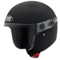 STUDDS Jetstar Vintage Matt Black Half Face Helmet