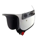 STUDDS Jetstar Vintage White Half Face Helmet