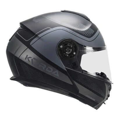 KORDA Discovery Wave Matt Black Dark Grey Full Face Helmet