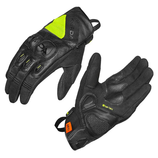 Korda Hybird Flu Yellow Gloves Riding Gears