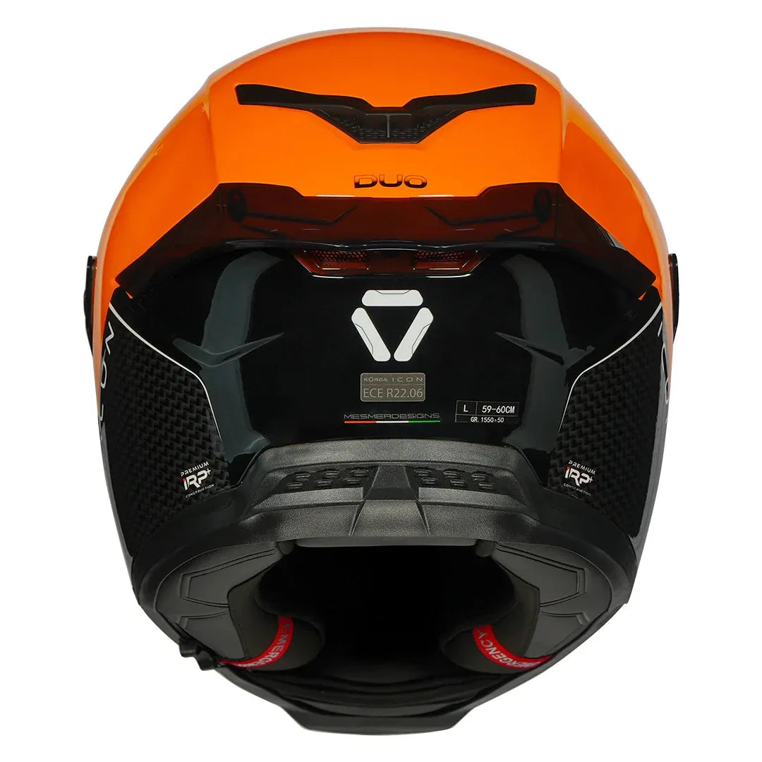 Korda Icon Duo Black Orange Full Face Helmet
