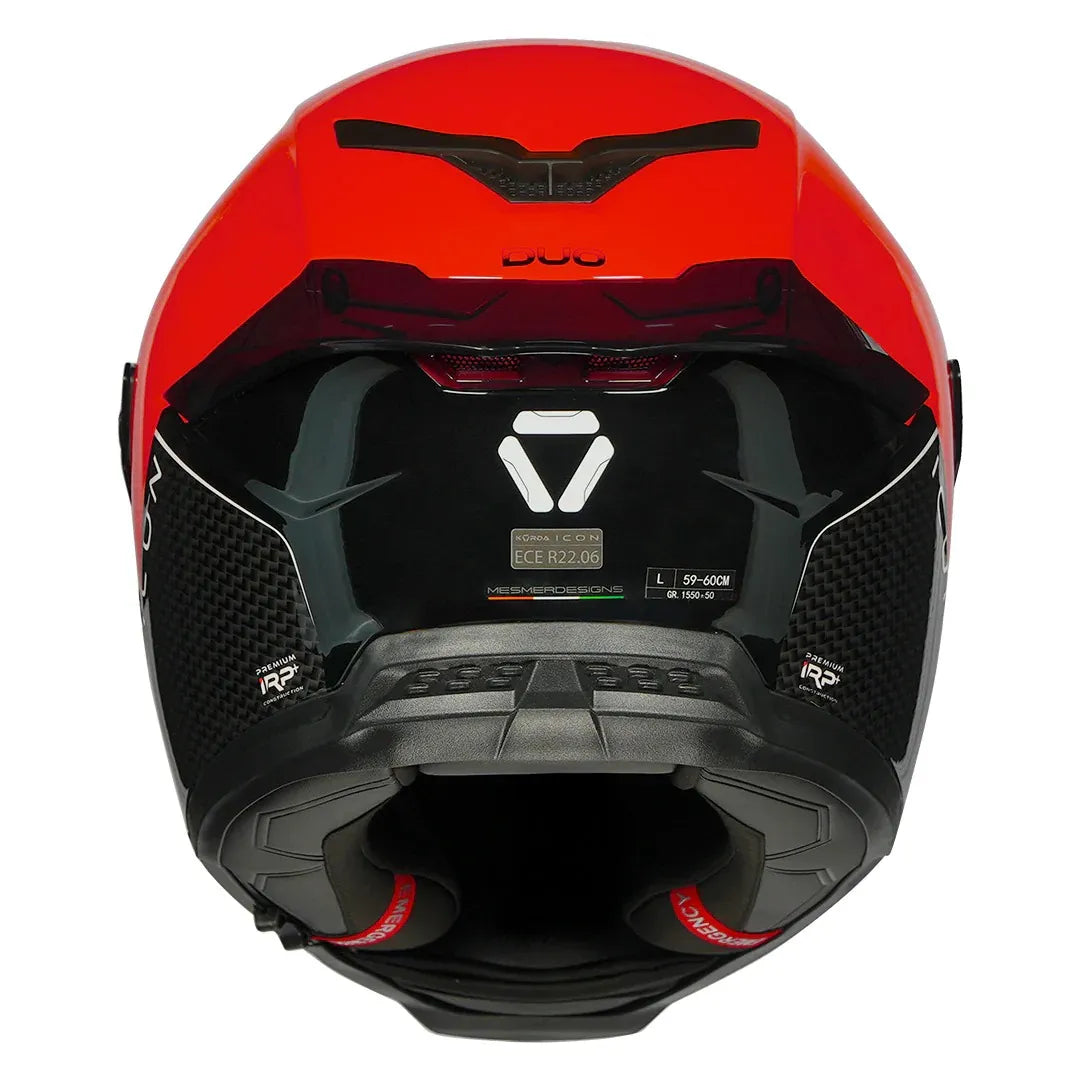 Korda Icon Duo Black Red Full Face Helmet