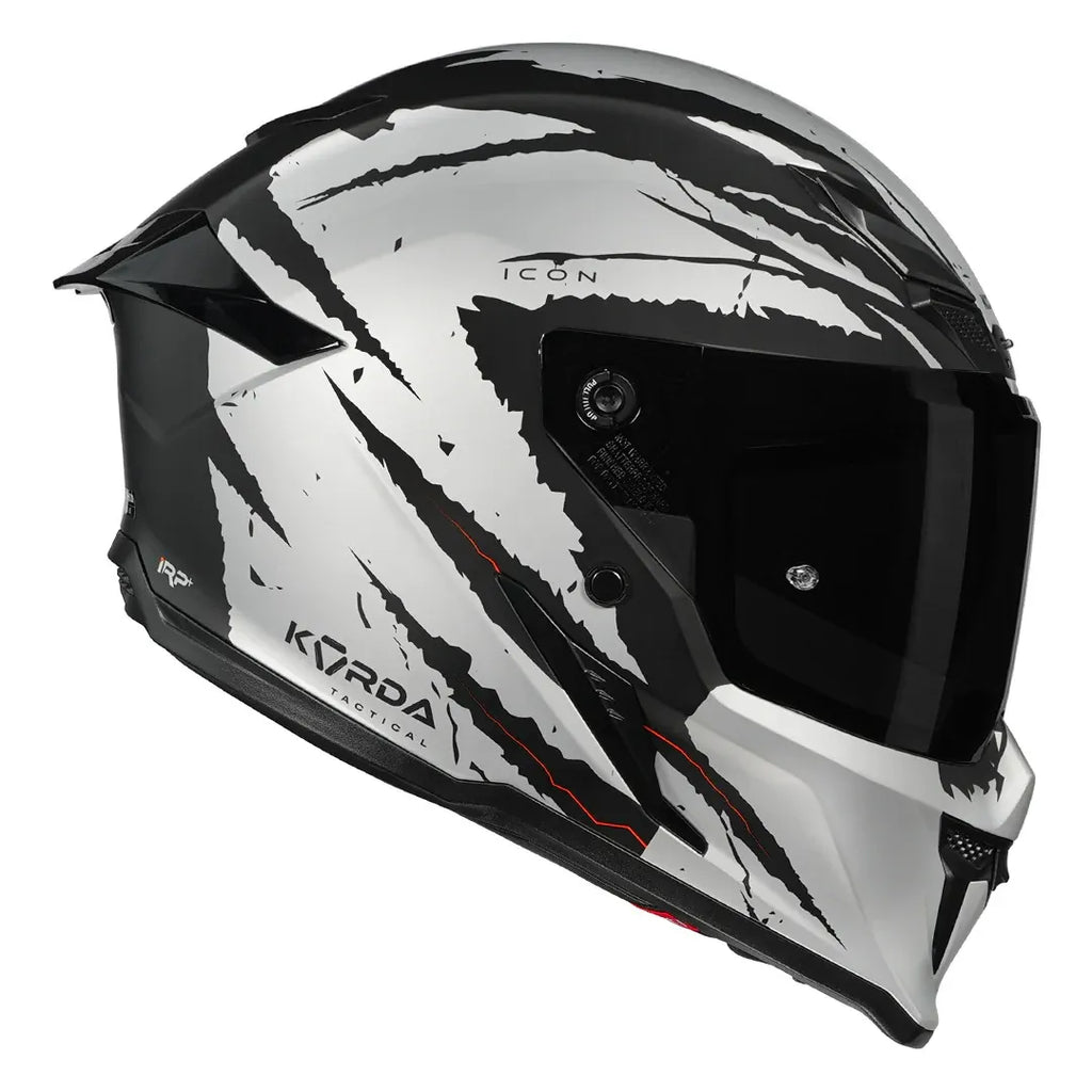 Korda Icon Fallout Matt Silver Full Face Helmet